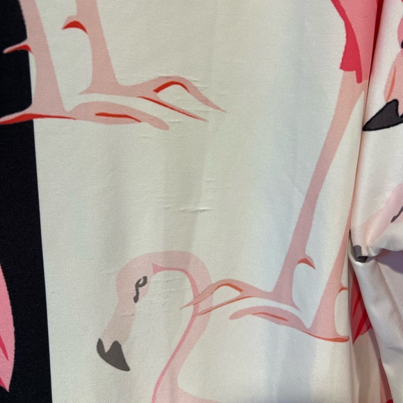 Flamingo Plus Size 1X Long V Neck Tiered Sleeve Women’s Tunic Top - Picture 6 of 6